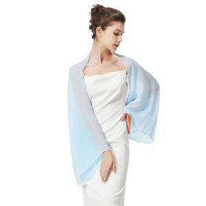 Bridal Wedding Chiffon Shawl Shrug With Arm Hole Bridesmaid Cover Up Evening⭐️